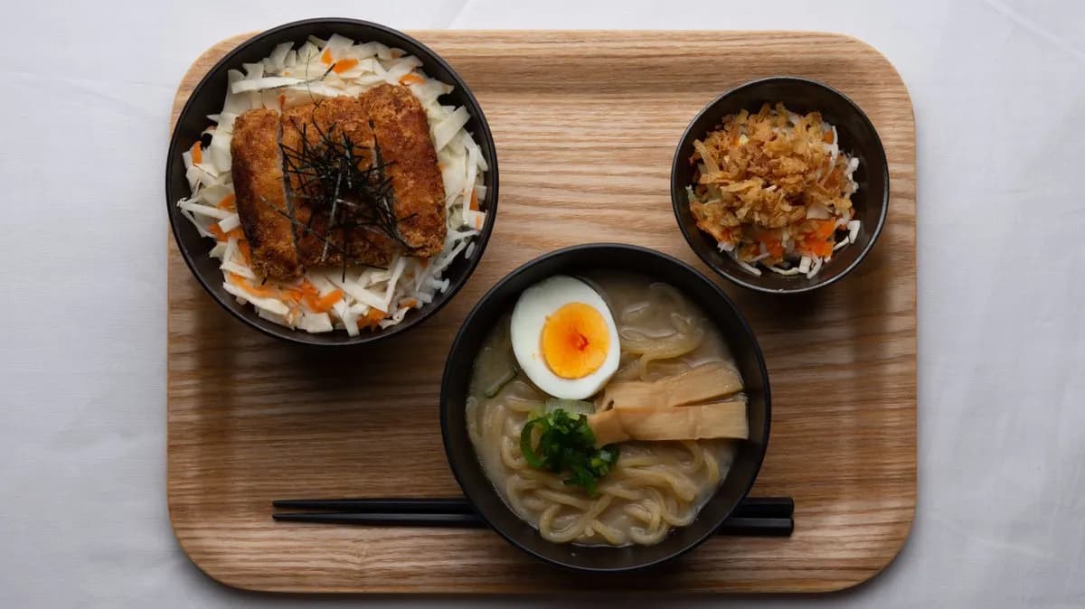 3-Mini - Spicy Miso Ramen & Mini - Katsu Don
