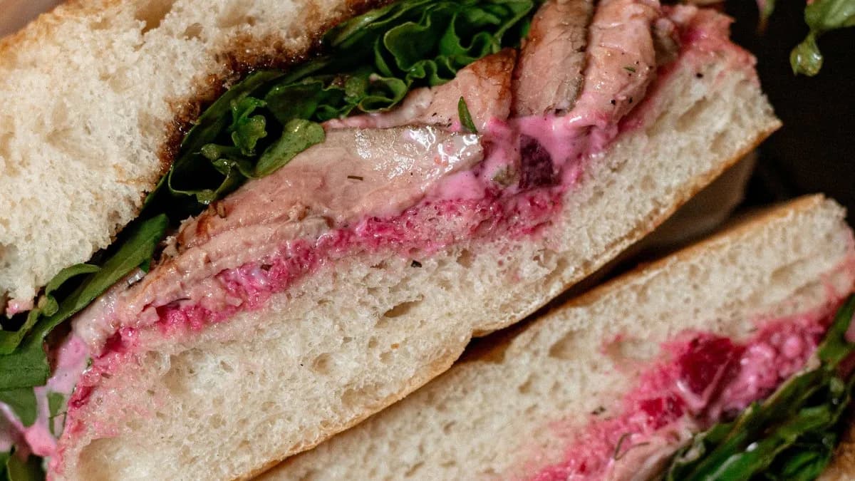 Marha steak focaccia