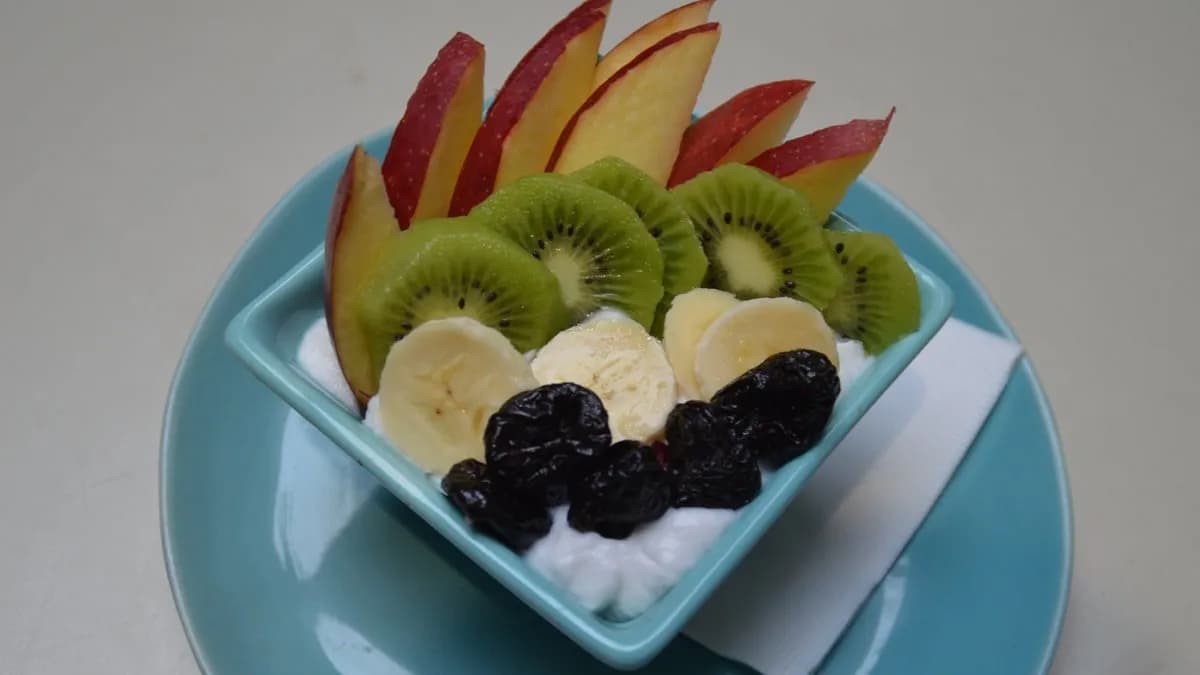 Kókuszjoghurt gyümölccsel