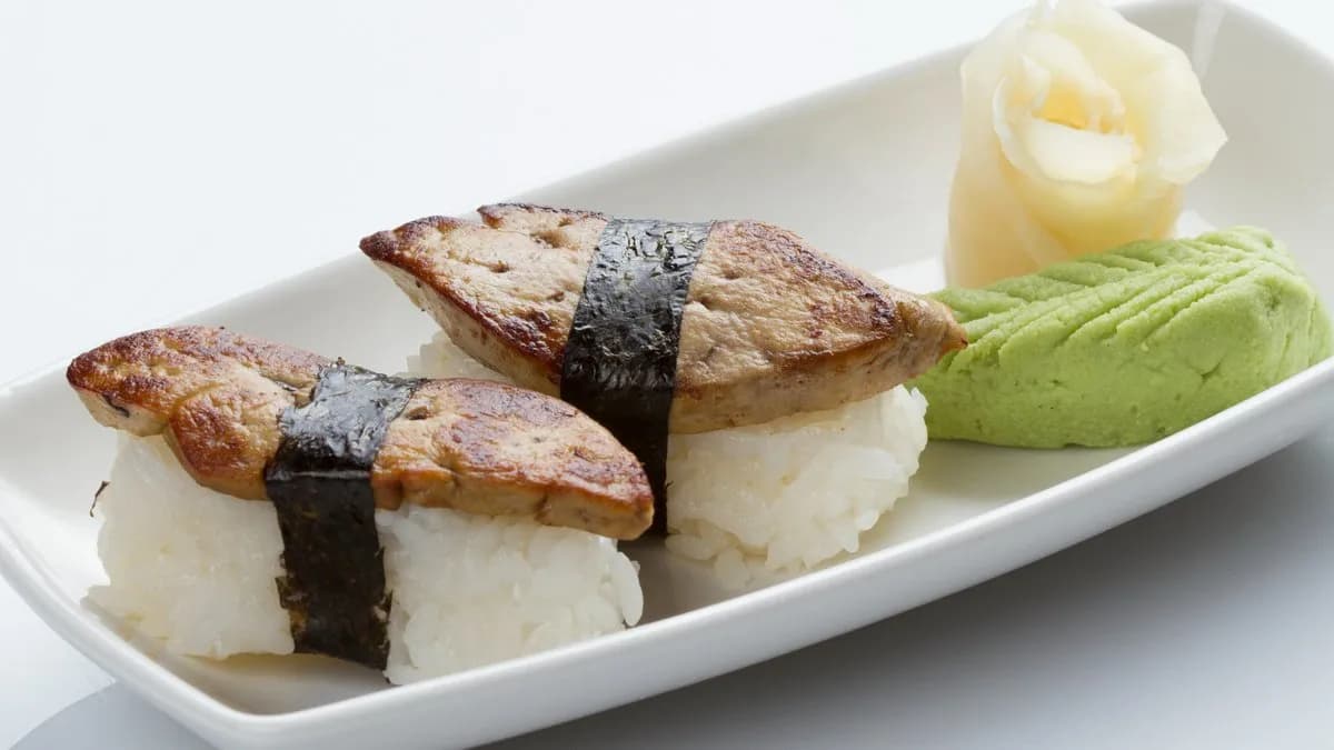 49. Grillezett kacsamáj rizságyon