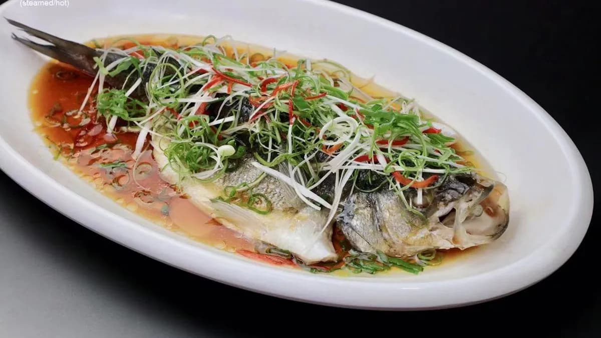 618 Tengeri sügér (Gőzölt / csípős/Mókus módra)鲈鱼(清蒸/剁椒/松鼠鲈鱼)