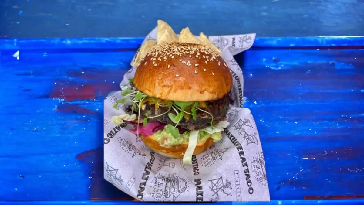 Mexican veggie burger