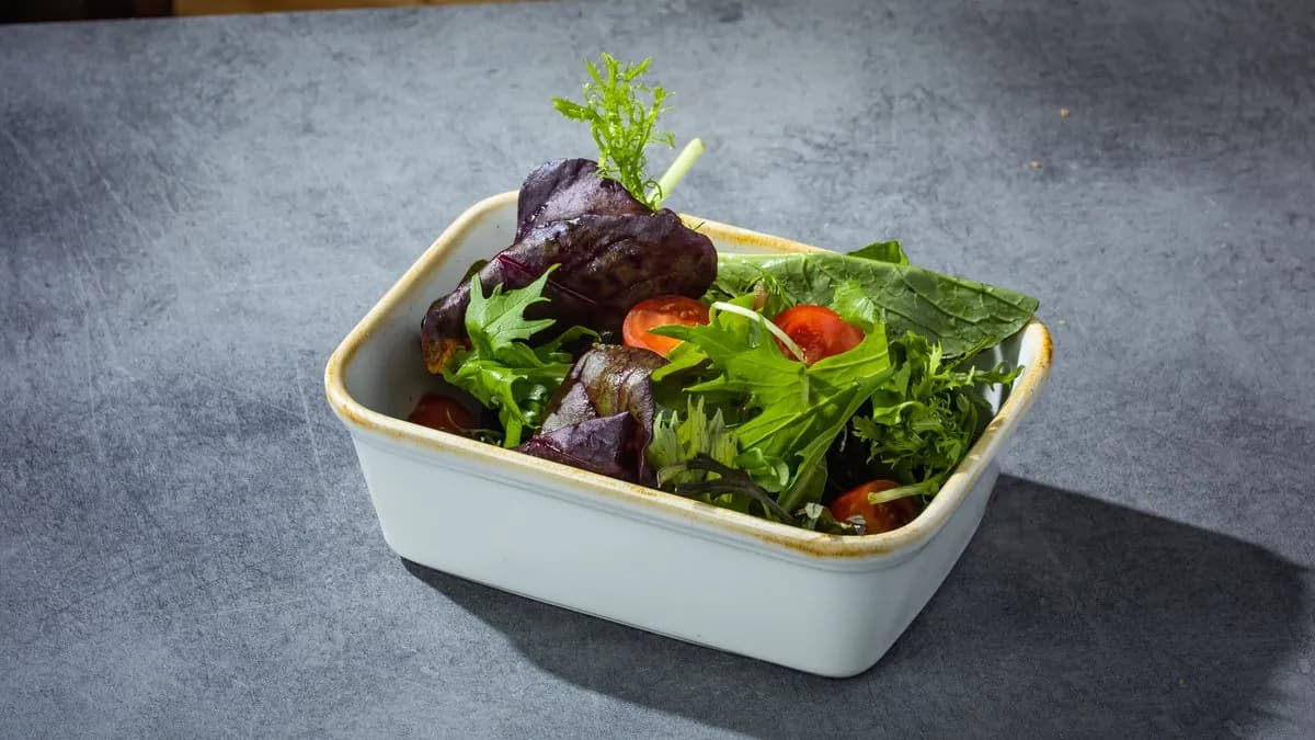 Zöldsaláta mustáros öntettel