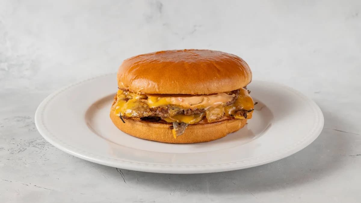 Double smashed beyond burger