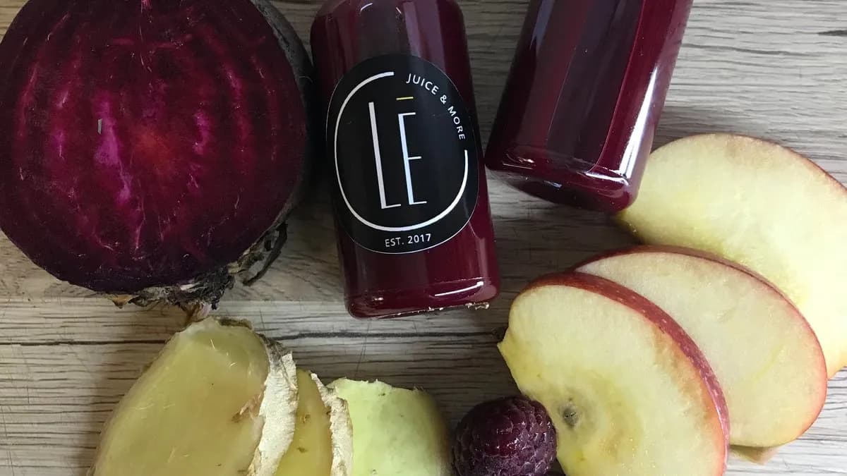 Málnás-céklás ginger shot