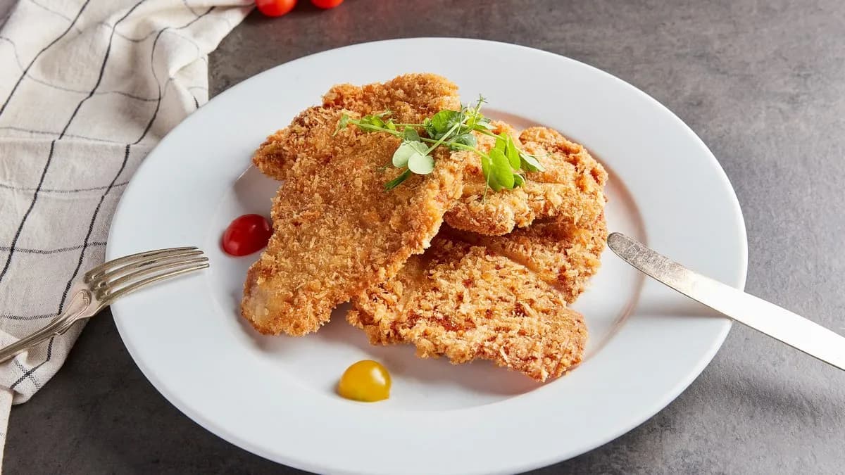 Pankó morzsában sült tripla sertésborda