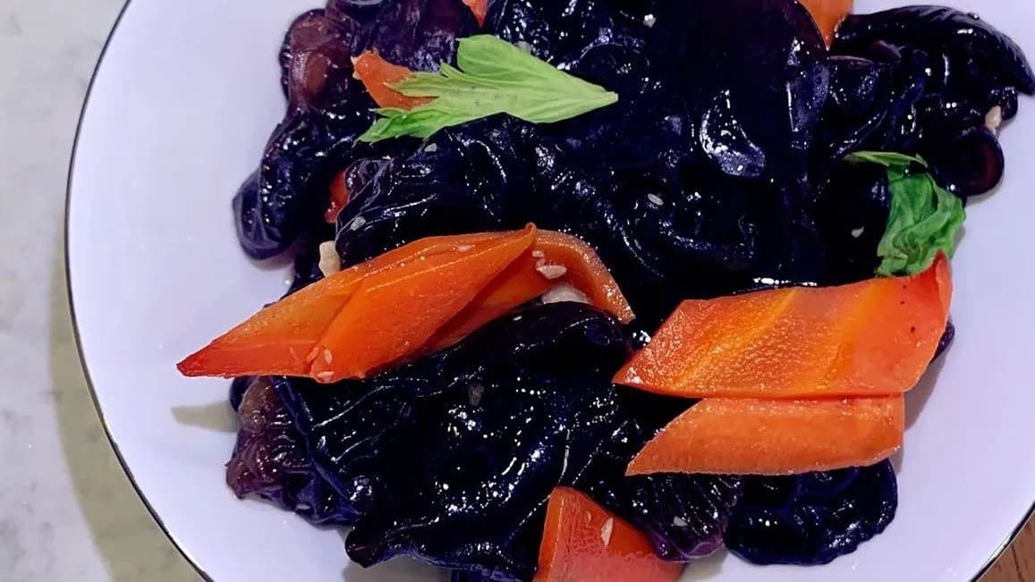 Fafüle gomba saláta