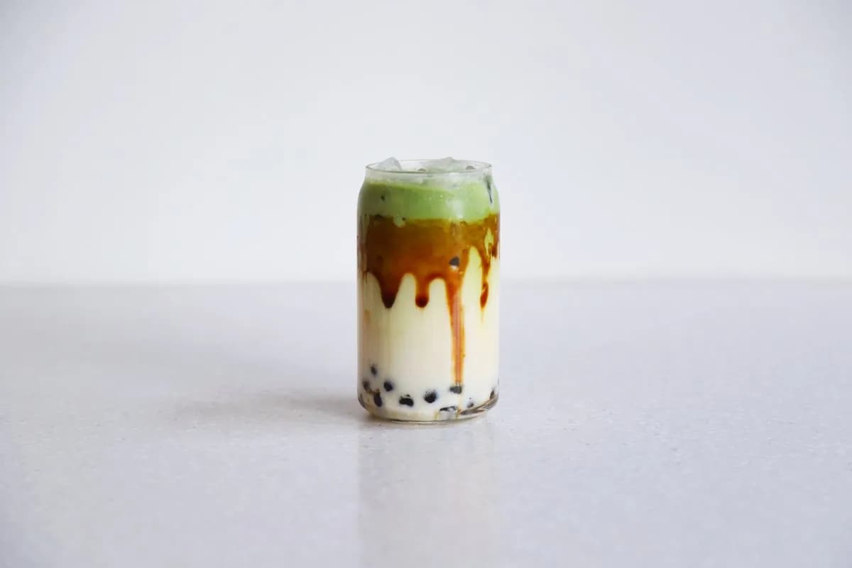 Brown sugar matcha tea