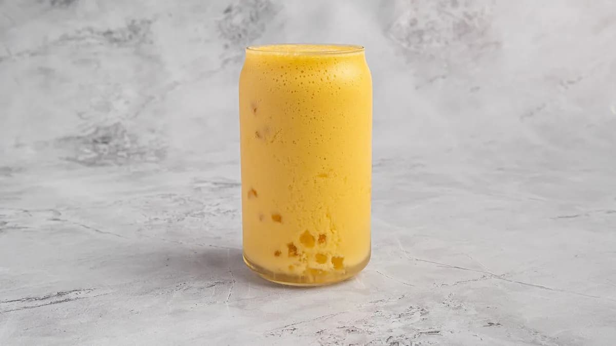 Mango coconut milk tea