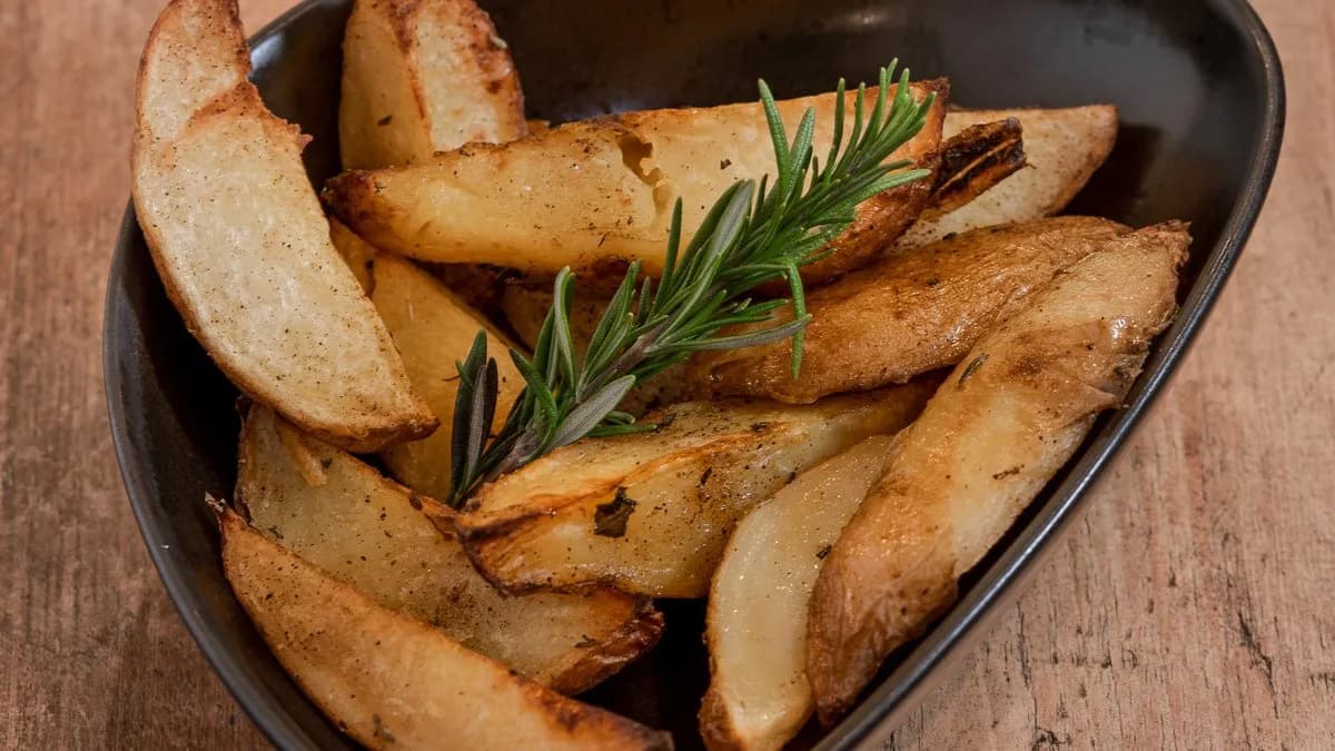 Tepsiben sült rozmaringos burgonya