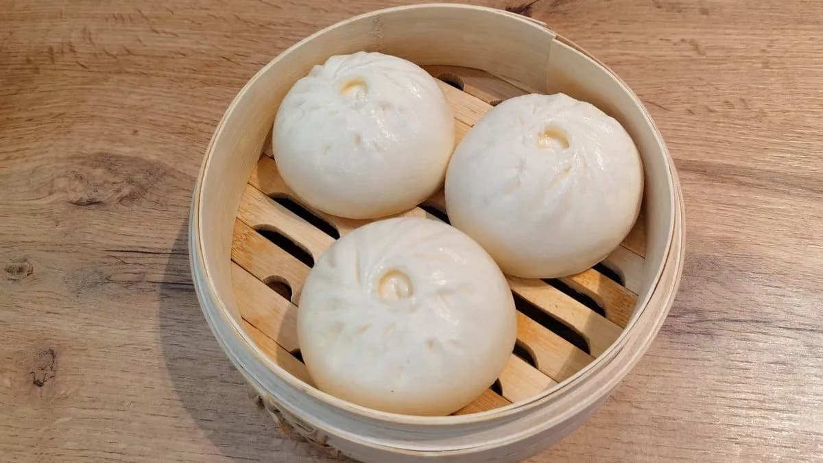 Nagy sertés steam bao ( 3db)