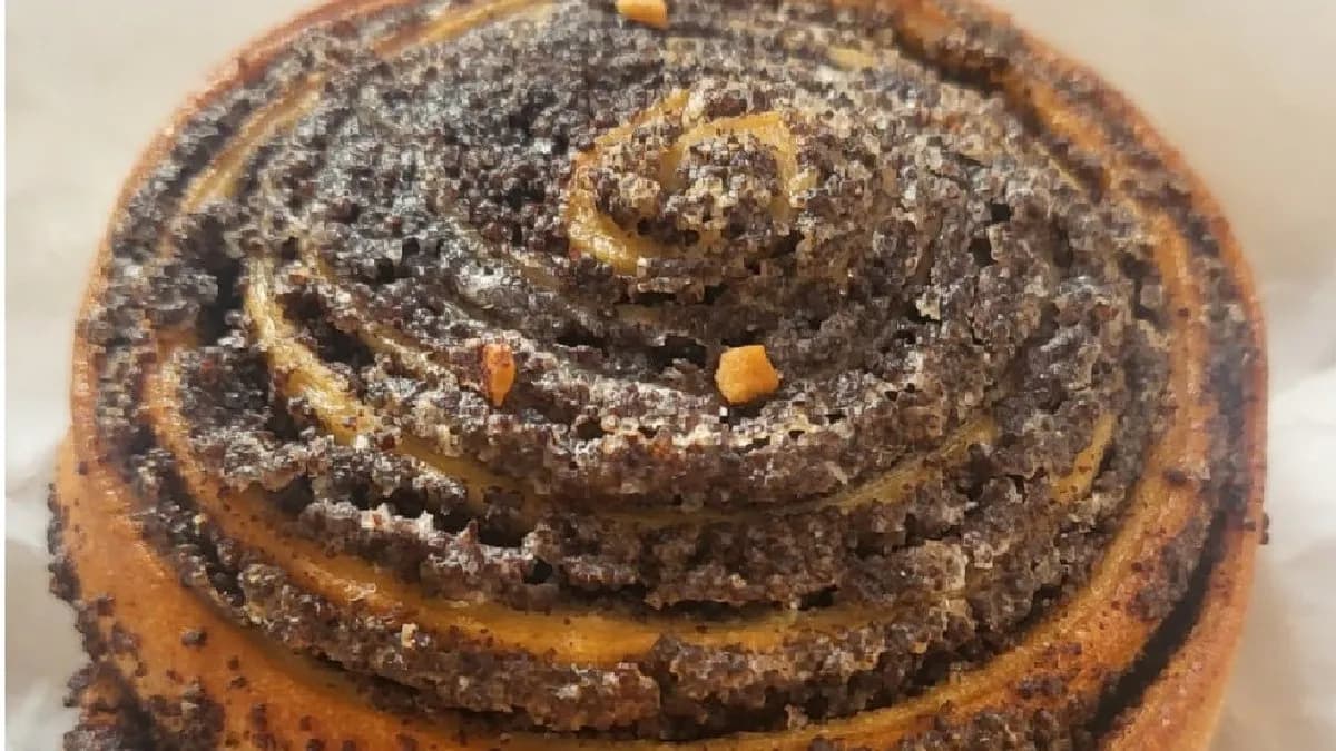 Mákos kézműves csiga