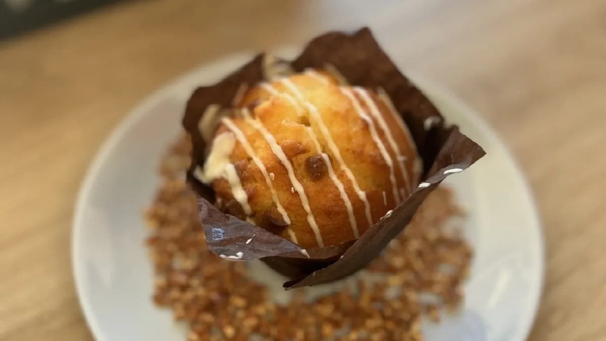 Tripla fehér csokoládés muffin