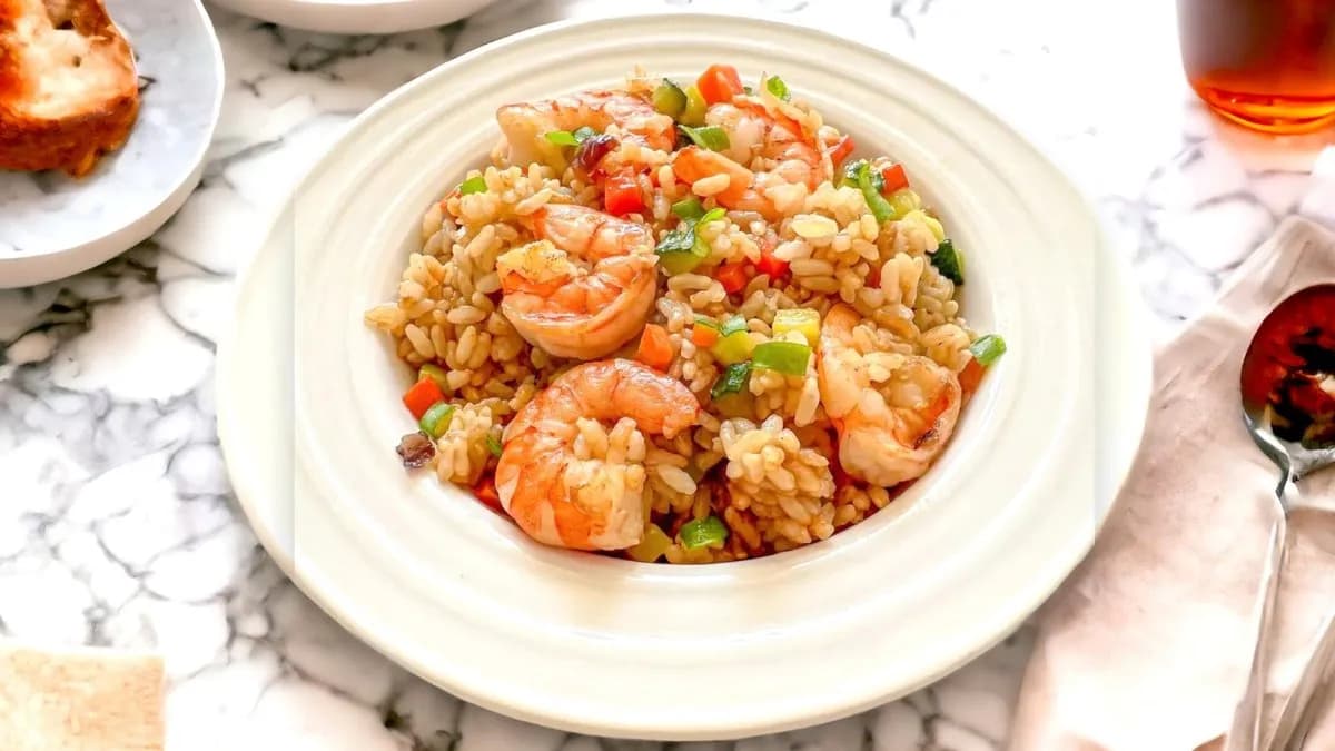 B6 Illatos-csípős garnélarákos rizs