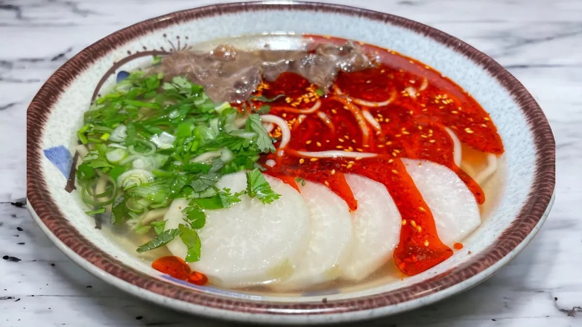 A6 Tradícionális Lanzhou marhahús tészta