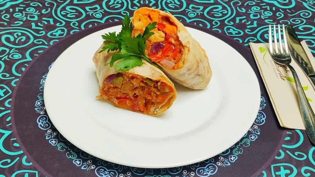 Óriás burrito - édesburgonyás