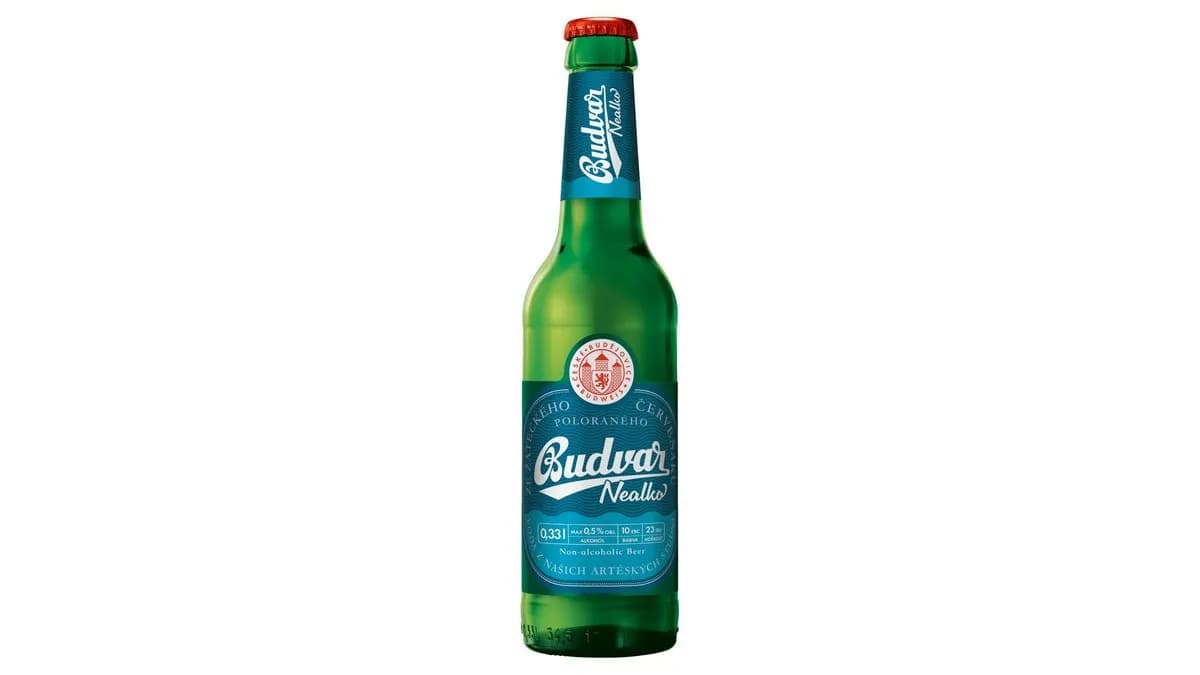 Budweiser Budvar Free cseh alkoholmentes világos sör 0,5% 0,33 l