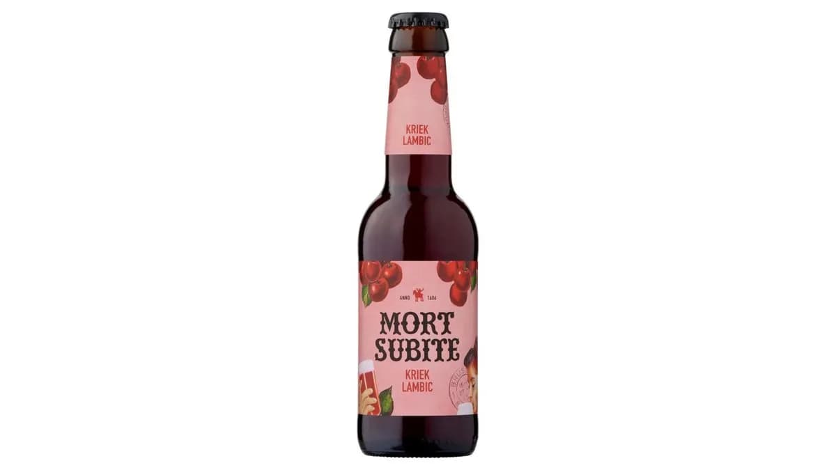 Mort Subite Kriek belga meggyes lambic típusú sörkülönlegesség 4% 0,25 l üveg