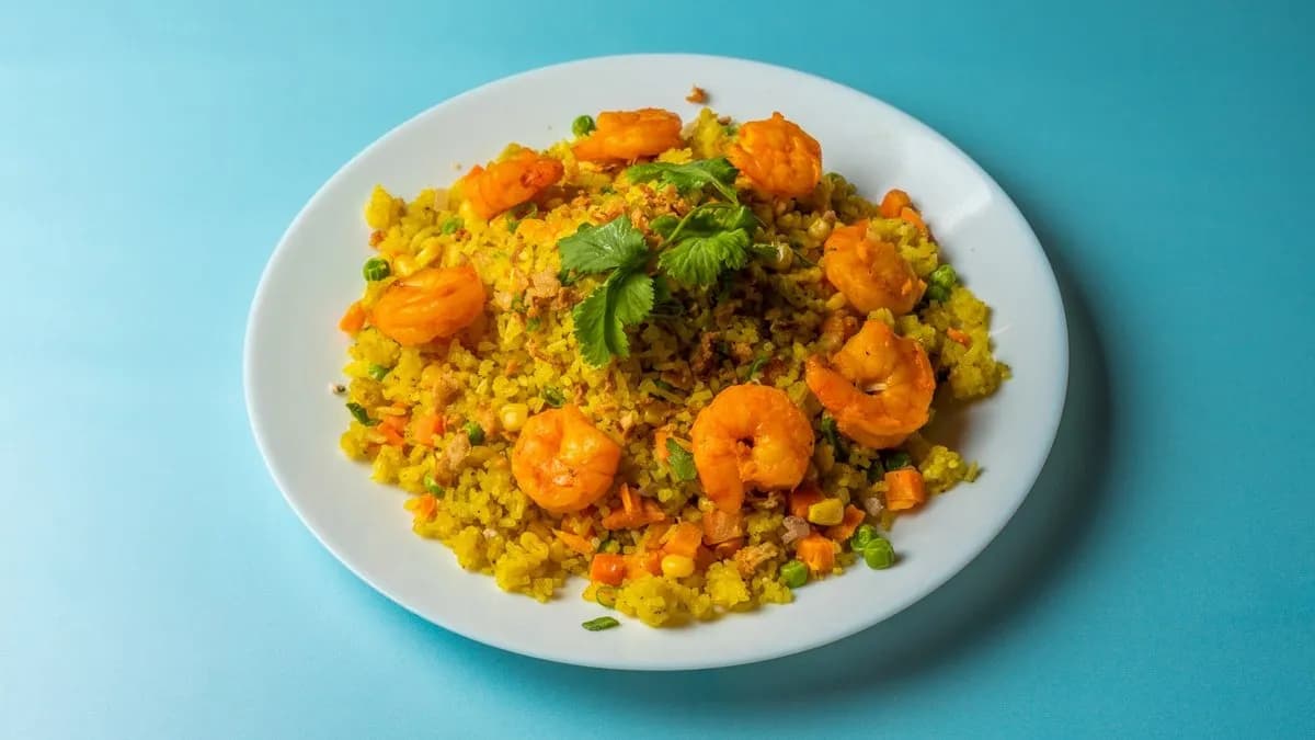 15com. Garnélás sült rizs