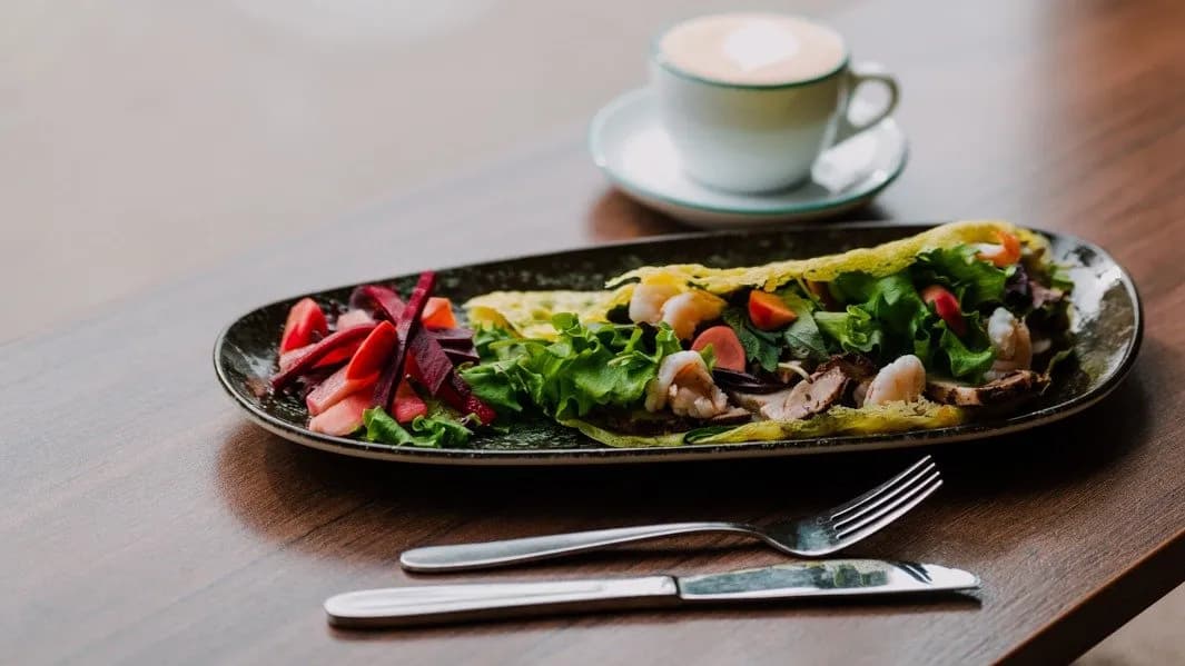 Banh Xeo Vegan - Tofu & Gomba