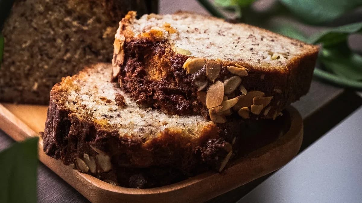 Banán kenyér szelet