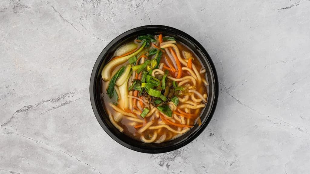 Zöldésges Ramen leves