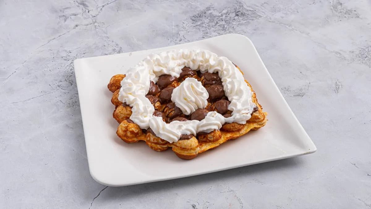 Nutellás bubble gofri