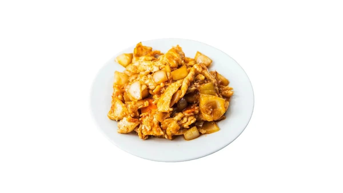 Hagymás csirkehús nagy adag