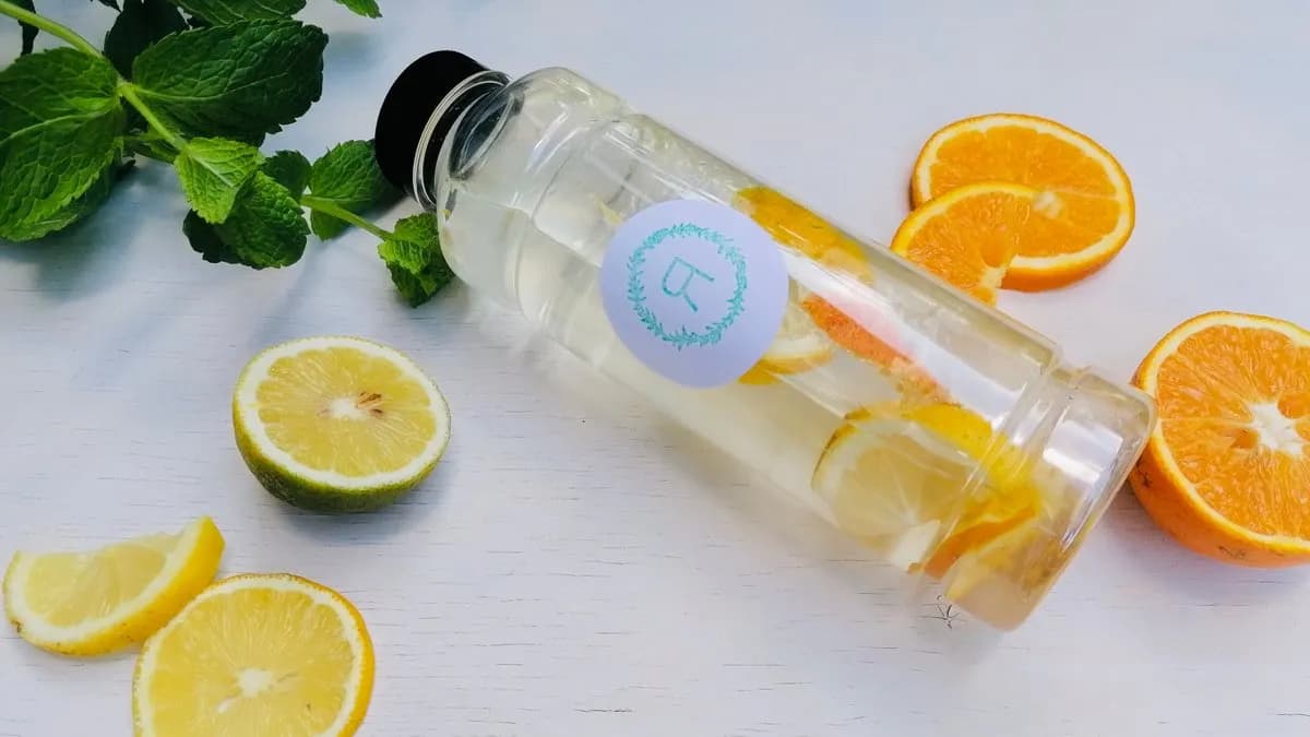 ÚJ RECEPT! Mentás-uborkás-citromos ízesített szűrt víz 0,5l