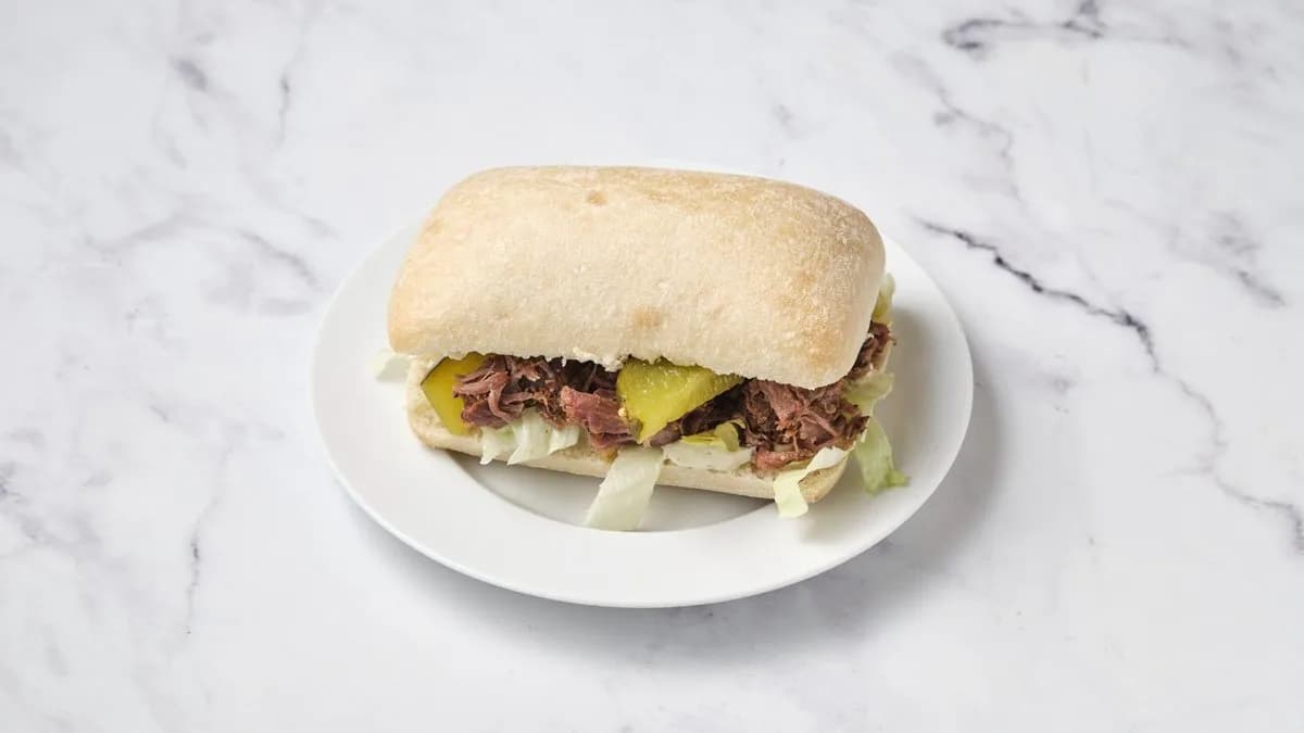 Tépett húsos ciabatta