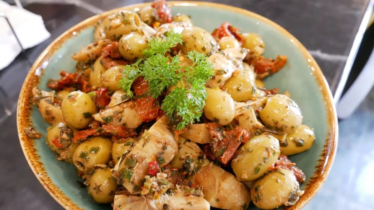 Aszaltparadicsomos Marinált Olívabogyók