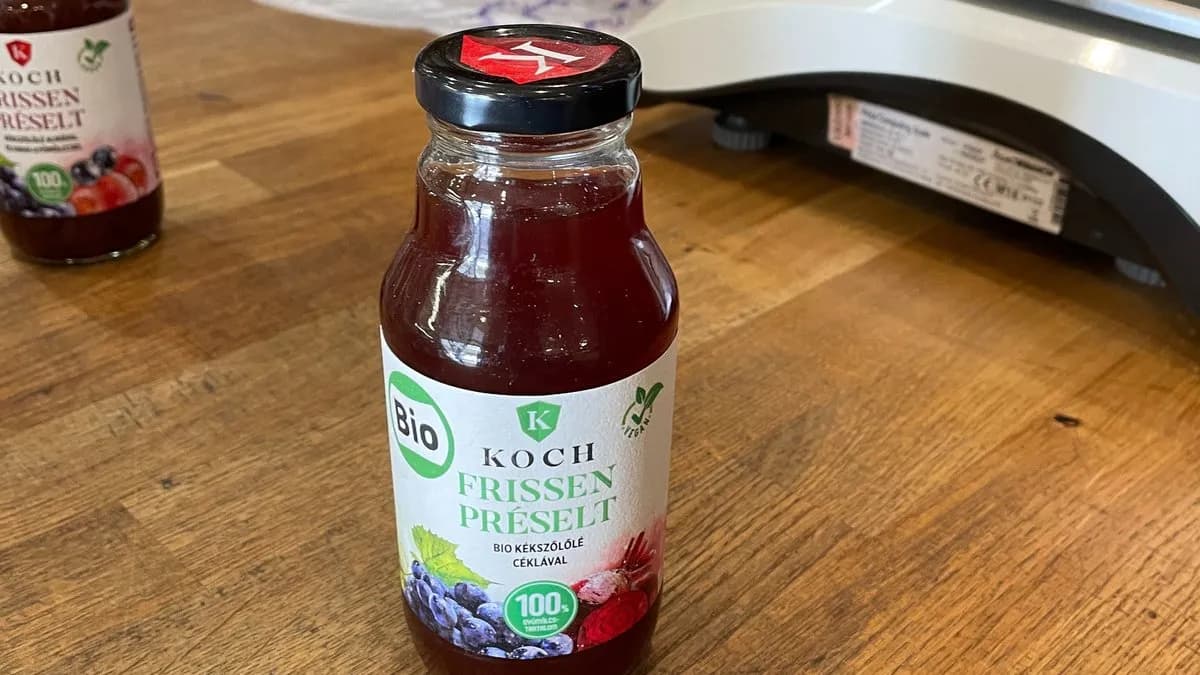 Frissen Préselt Bio Kékszőlő Céklával