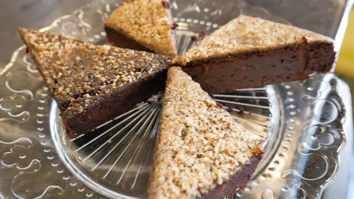 Paleo és Vegán Diós Brownie