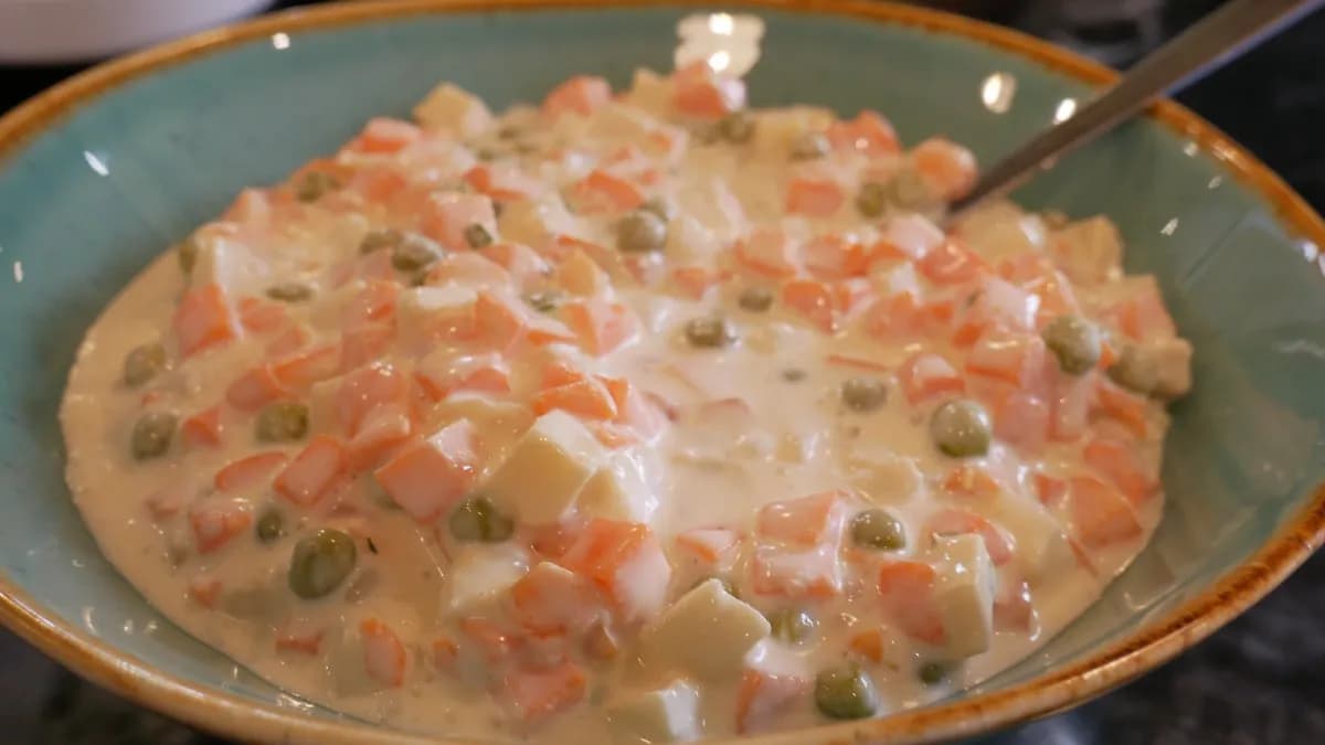 Vegán Majonézes Franciasaláta