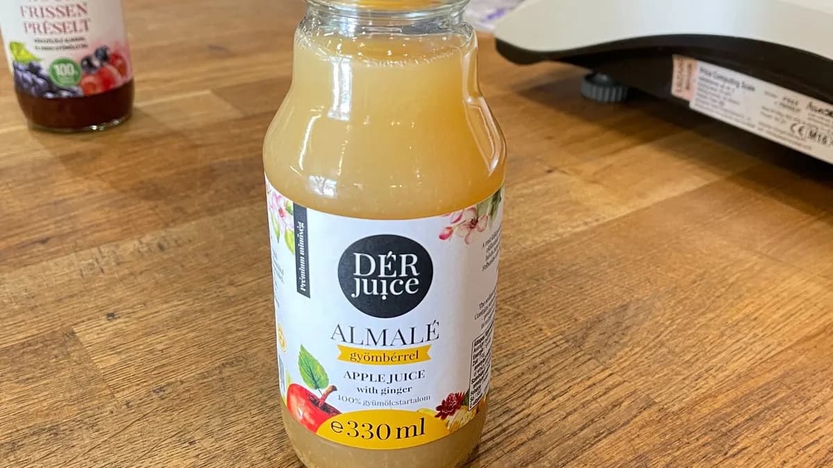 Gyömbéres Almalé Üveges Kiszerelésben