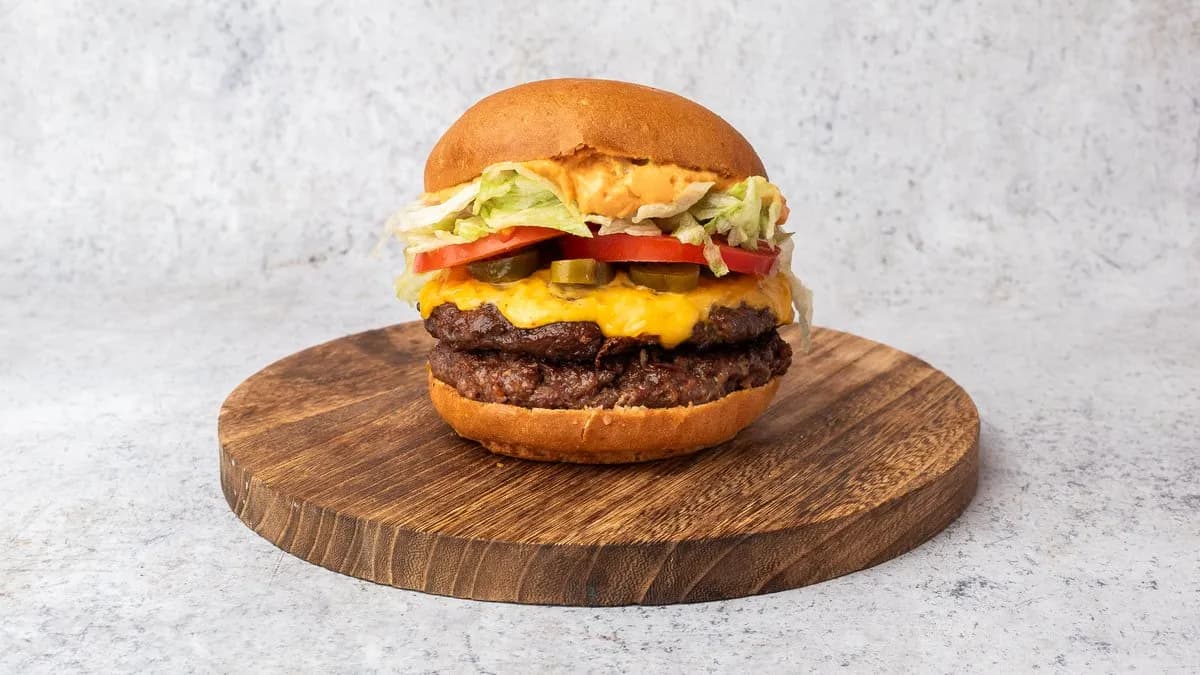 Jalapeno Cheddar Double Burger 🌶️