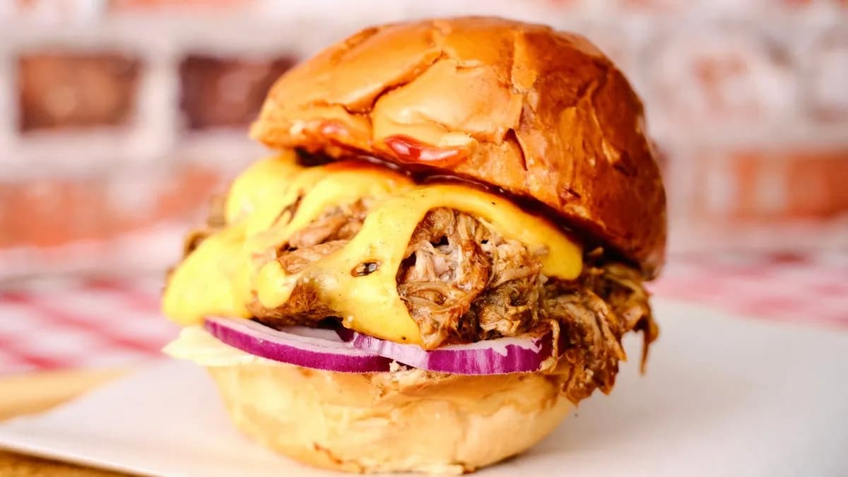Pulled pork burger