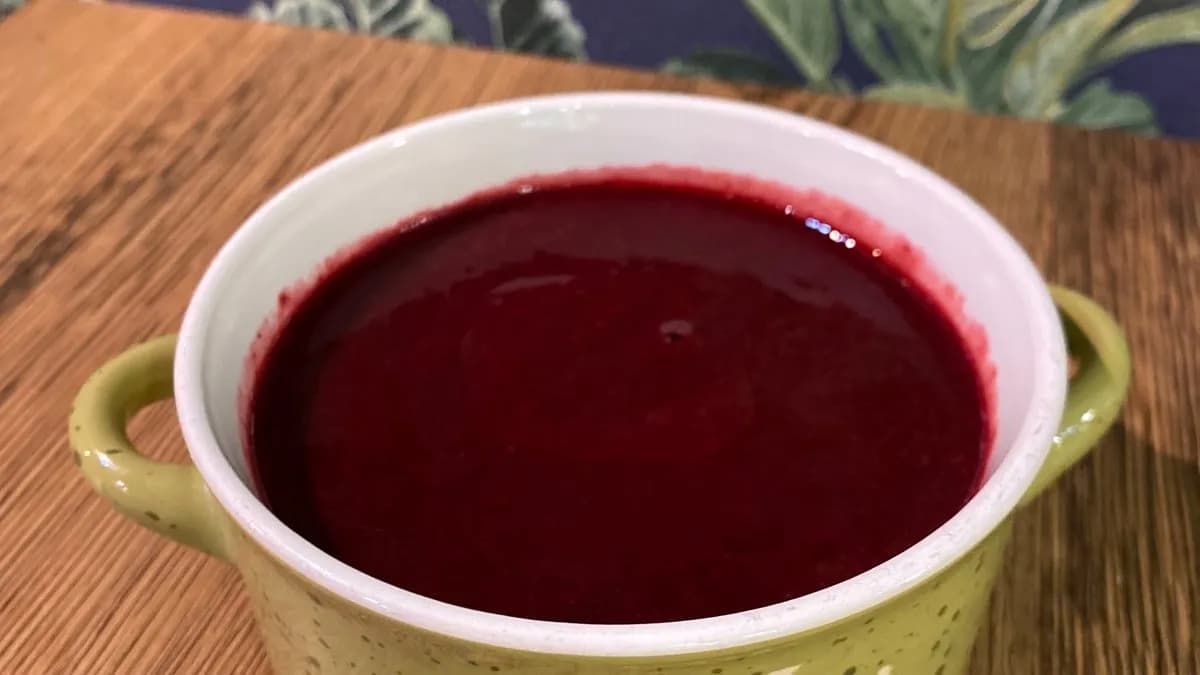 Erdei gyümölcs krém leves