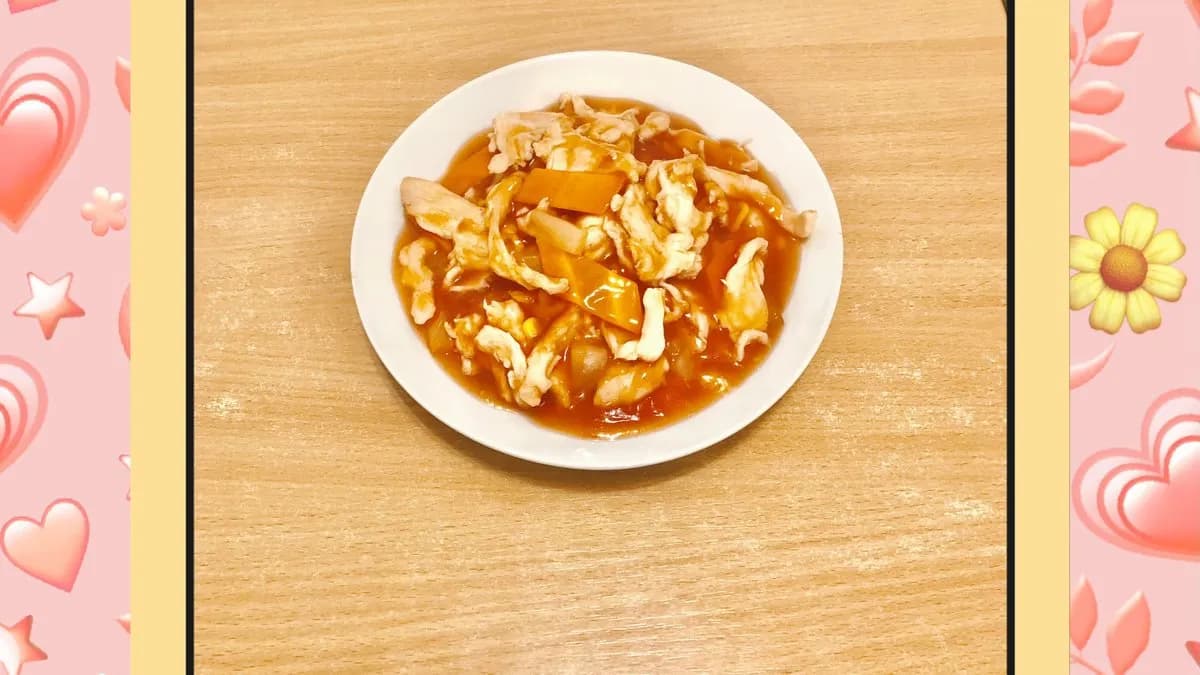 Ananászos csirkehús menü