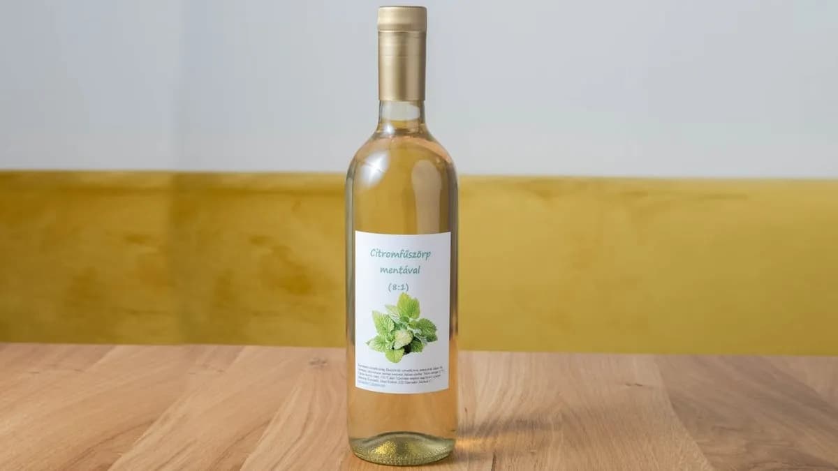 Kistermelői citromfűszörp mentával 0,75l
