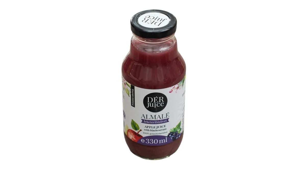 Dér Juice 100% Feketeribizli-almával (0.33l)