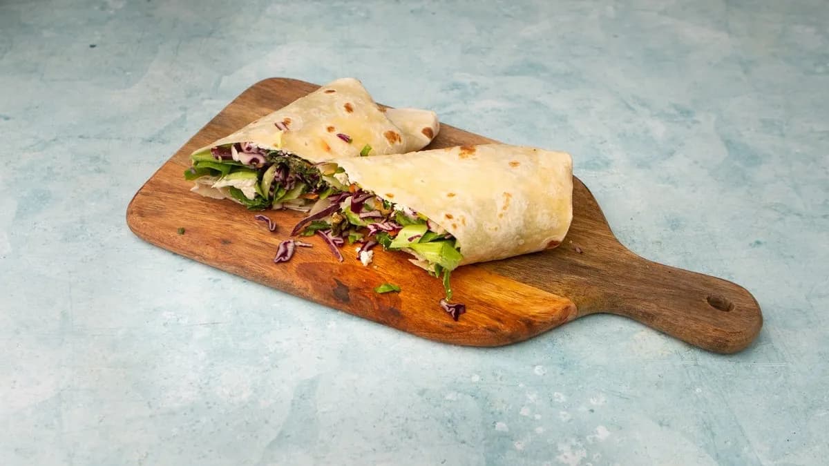 Herbs and Eggs Falafel Wrap (Vegetarian)