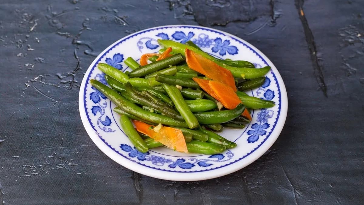 Wok fokhagymás zöld ceruzabab