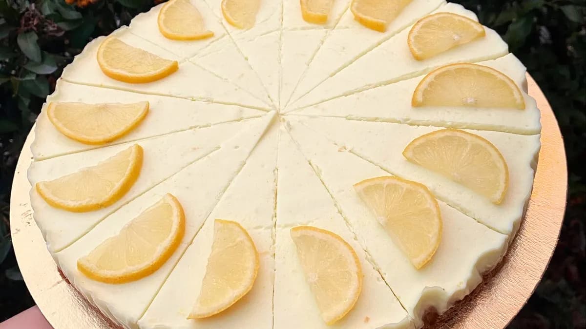 Vegán mandulás citromtorta