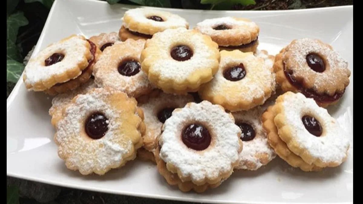 Linzer koszorú barack lekvárral