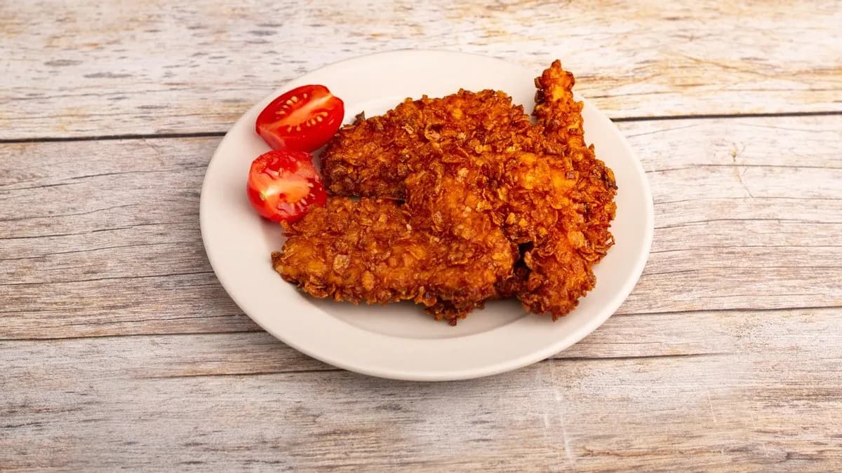 Mézes csirkemell rántva