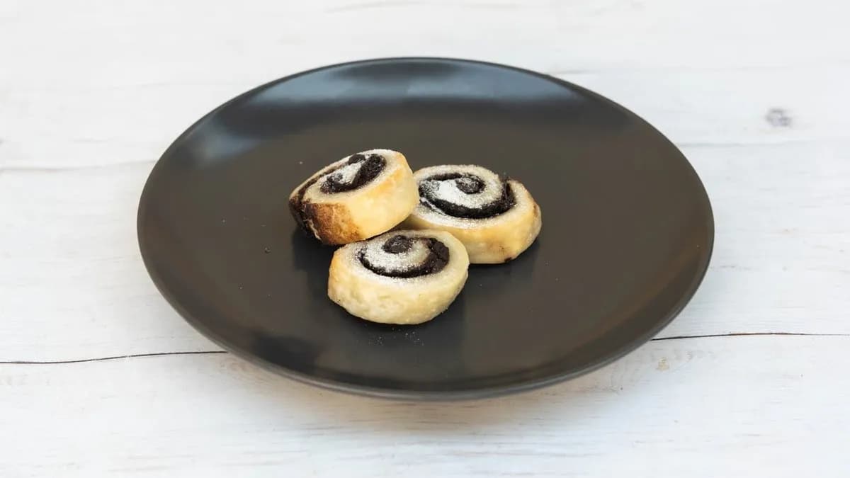 Vegán mini kakaós csiga édesítőszerrel 10 dkg