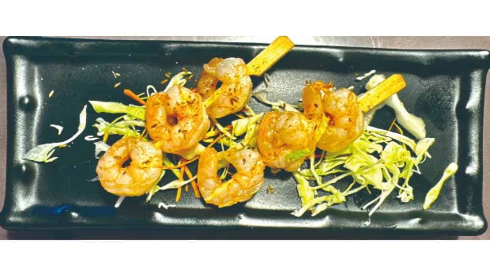 5. Sült garnélarák nyárs