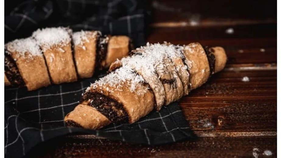 Kakaós-kókusz roll croissant