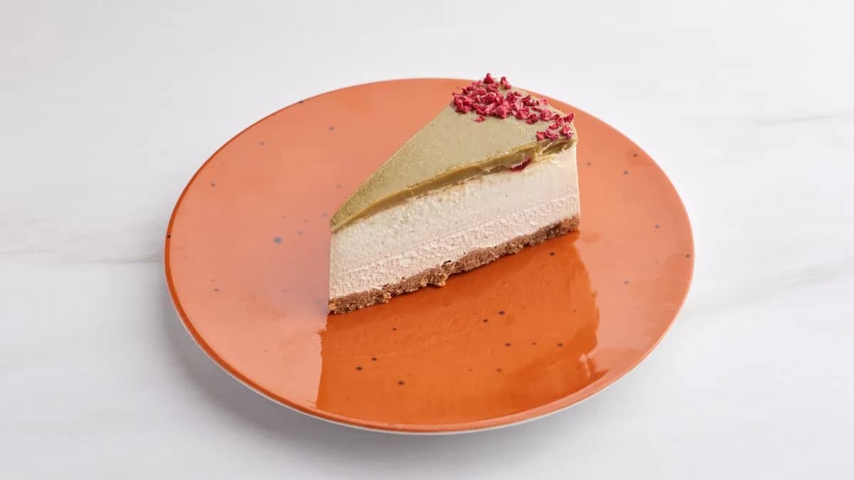 Pisztáciás-fehércsokoládés sajttorta